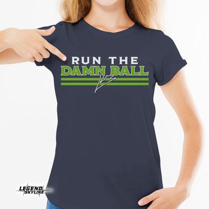 Kenneth Walker Run The Damn Ball Football Shirt
