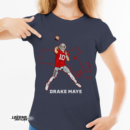 Drake Maye State Star Football Shirt