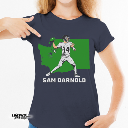 Sam Darnold State Star Seattle Football Shirt