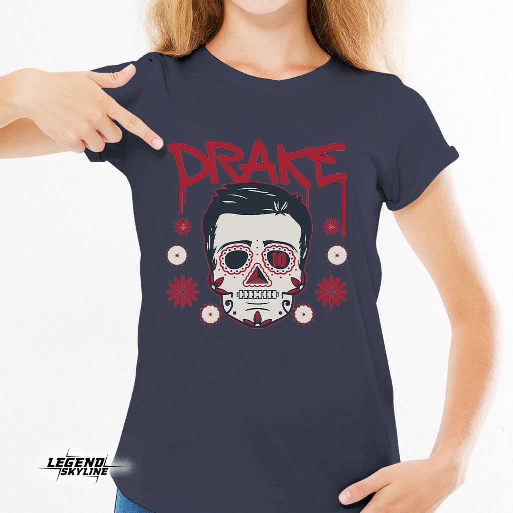 Drake Maye Sugar Skull Remix Football Shirt