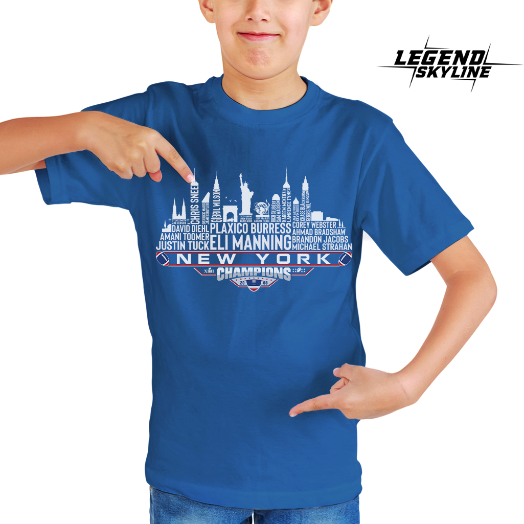 New York Dream Team Football XLII Champions 2008, New York City Skyline Shirt