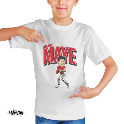 Drake Maye Caricature Football Shirts