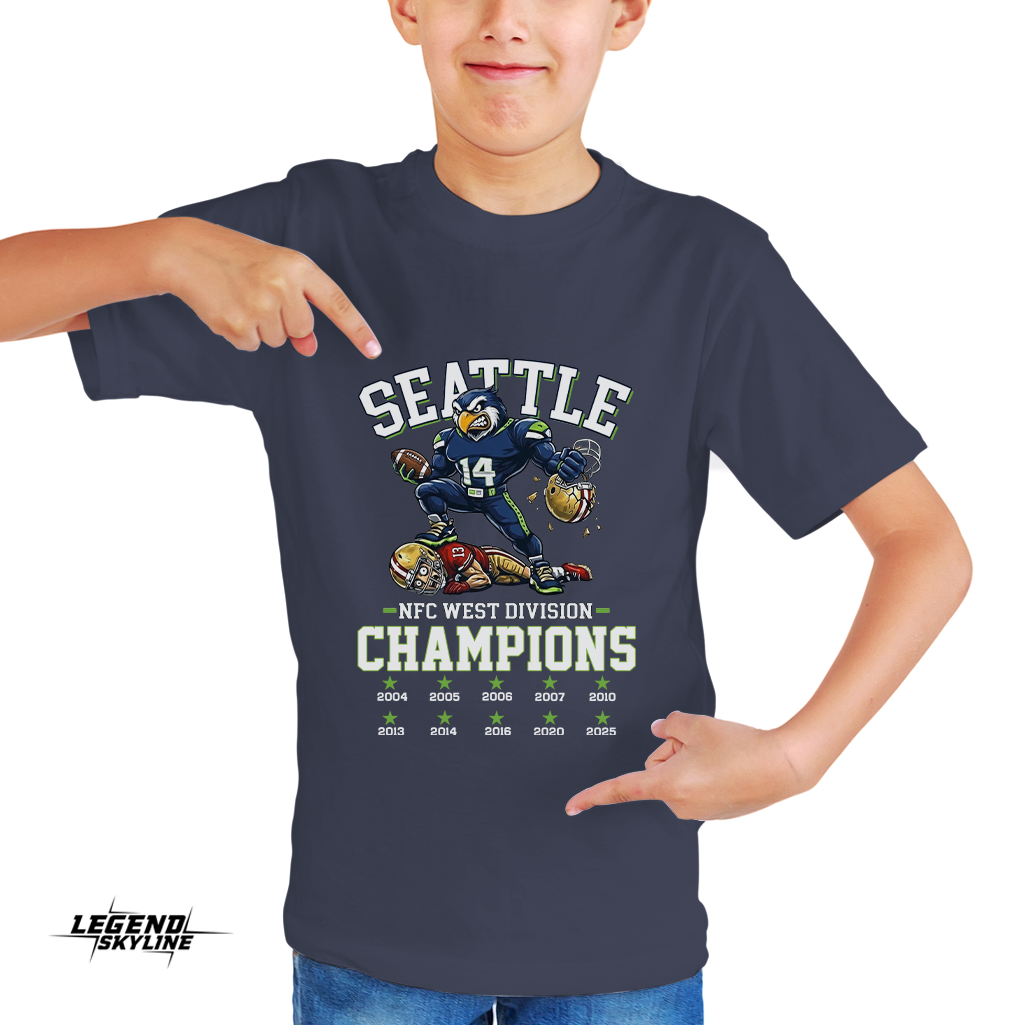 Seattle Football NFC West Division Champs 2025 Shirt