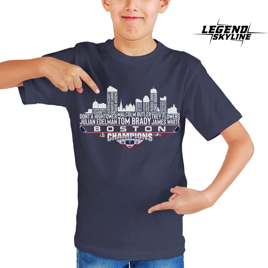 New England Dream Team Football LI Champions 2017, New England City Skyline Shirt