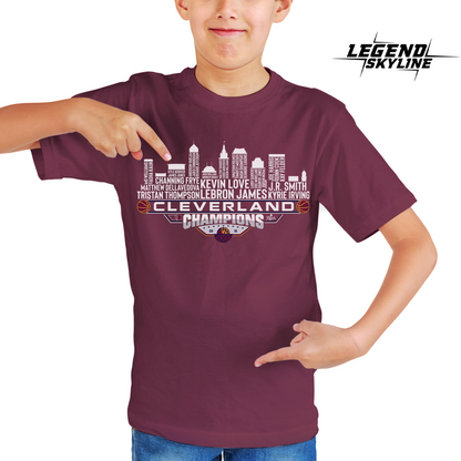 Cleveland Dream Team Basketball Champions 2016, Cleveland City Skyline Shirt