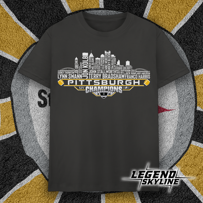 Pittsburgh Dream Team Football XIV Champions 1980, Pittsburgh City Skyline Shirt