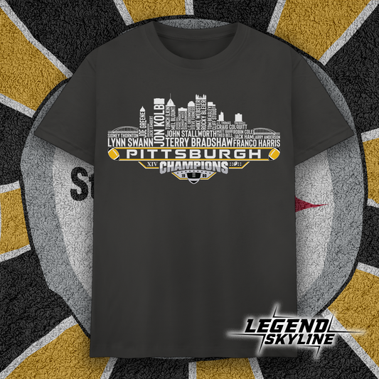 Pittsburgh Dream Team Football XIV Champions 1980, Pittsburgh City Skyline Shirt