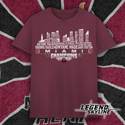 Miami Dream Team Basketball Champions 2006, Miami City Skyline Shirt