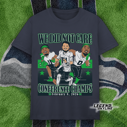 Sam Darnold Jaxon Smith-Njigba DeMarcus Lawrence Conference Champions Caricatures Shirt