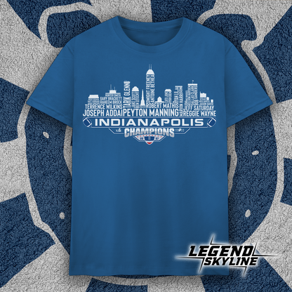 Indianapolis Dream Team Football XLI Champions 2007, Indianapolis City Skyline Shirt