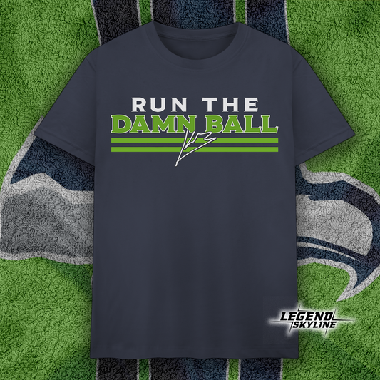 Kenneth Walker Run The Damn Ball Football Shirt