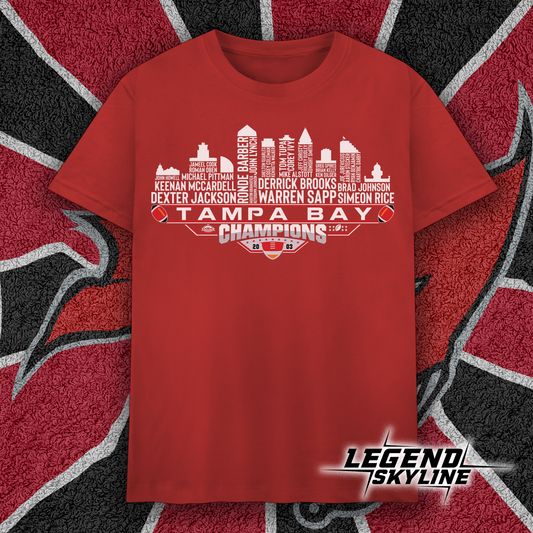 Tampa Bay Dream Team Football XXXVII Champions 2003, Tampa Bay City Skyline Shirt