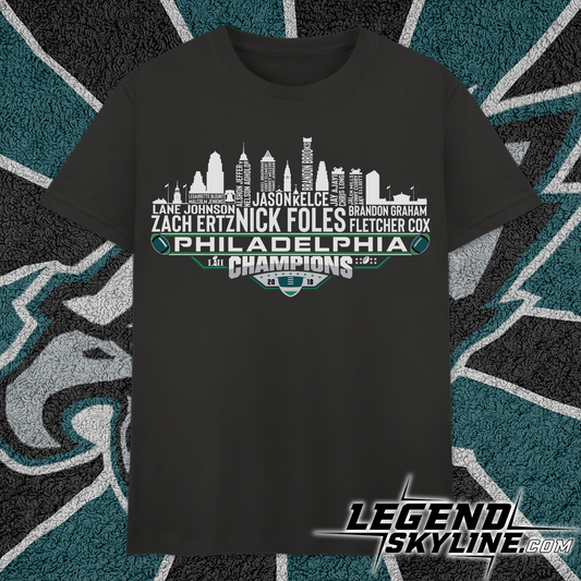 Philadelphia Dream Team Football LII Champions 2018, New England City Skyline Shirt