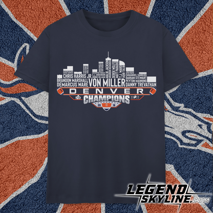 Denver Dream Team Football 50 Champions 2016, Denver City Skyline Shirt