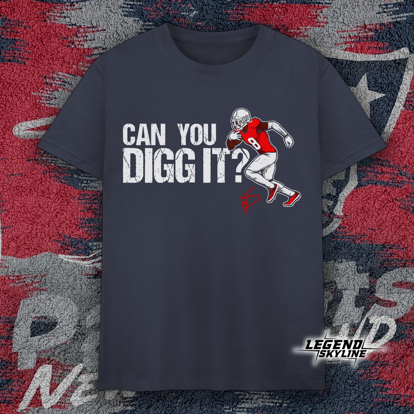 Stefon Diggs – Can You Digg It New England Football Shirt