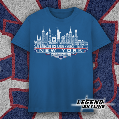 New York Dream Team Football XXV Champions 1991, New York City Skyline Shirt