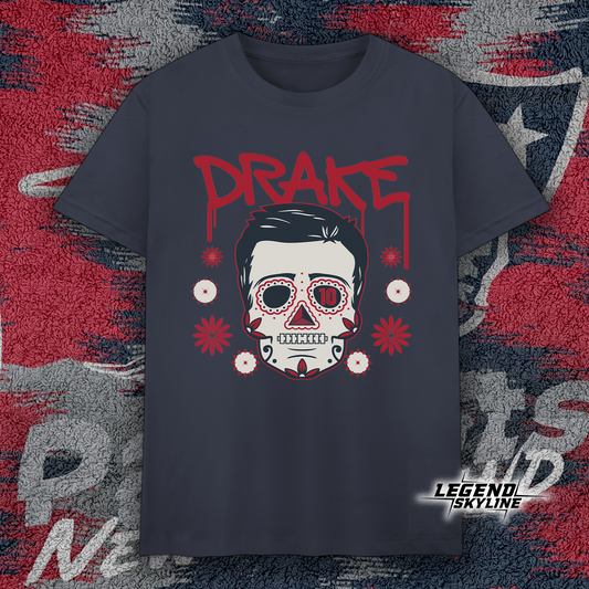 Drake Maye Sugar Skull Remix Football Shirt