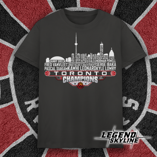 Toronto Dream Team Basketball Champions 2019, Toronto City Skyline Shirt