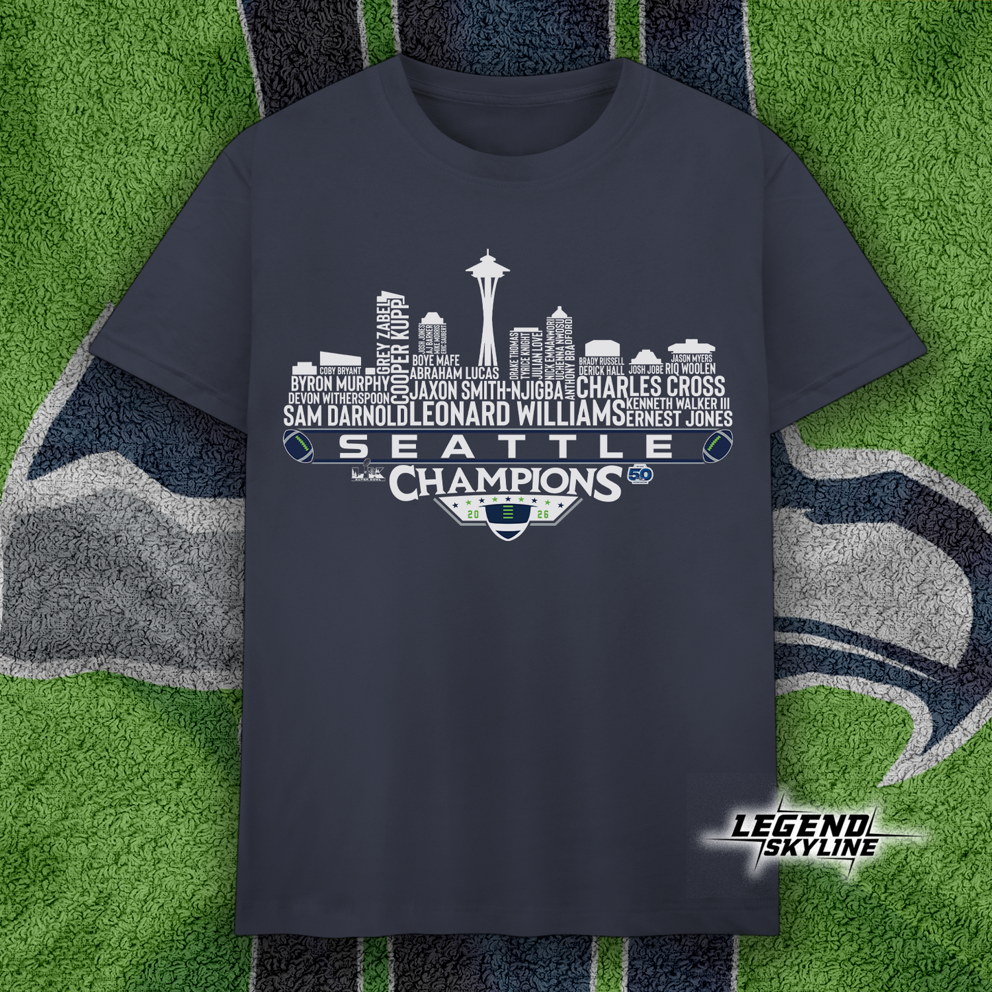 Seattle Super Champions LX Football 2026 Bowl Dream Team Seattle Skyline