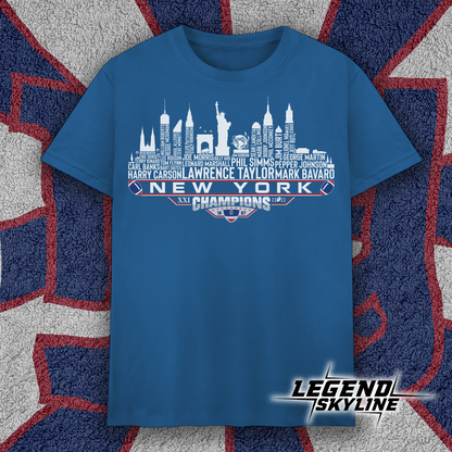 New York Dream Team Football XXI Champions 1987, New York City Skyline Shirt