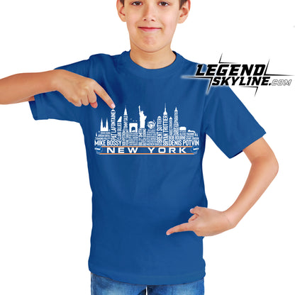 New York Hockey Team All Time Legends New York City Skyline Shirt