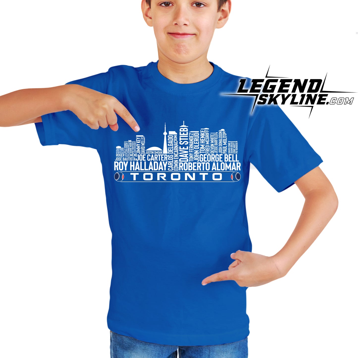 Toronto Baseball Team All Time Legends Toronto City Skyline Shirt