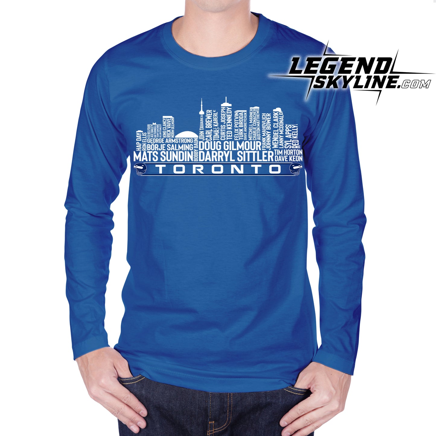 Toronto Hockey Team All Time Legends Toronto City Skyline Shirt