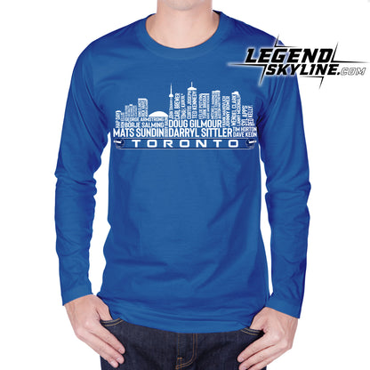 Toronto Hockey Team All Time Legends Toronto City Skyline Shirt