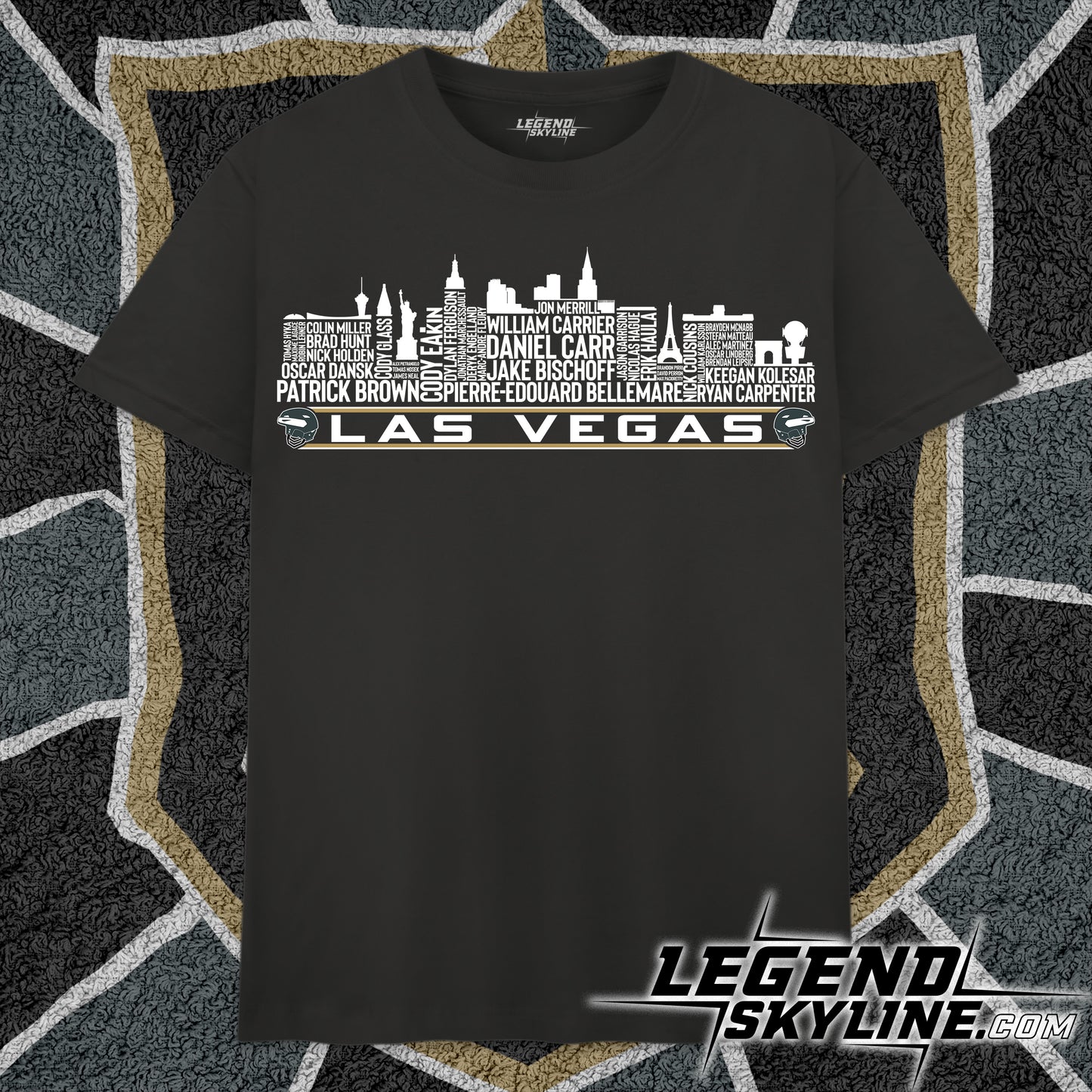 Las Vegas Hockey Team All Time Legends Las Vegas City Skyline Shirt