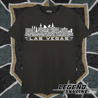 Las Vegas Hockey Team All Time Legends Las Vegas City Skyline Shirt