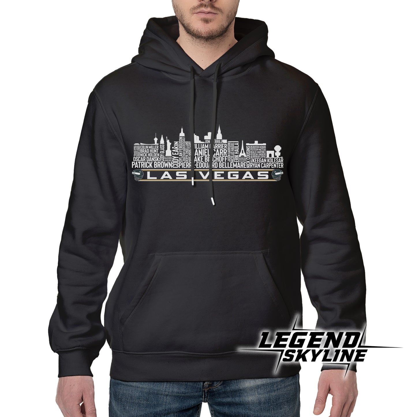 Las Vegas Hockey Team All Time Legends Las Vegas City Skyline Shirt