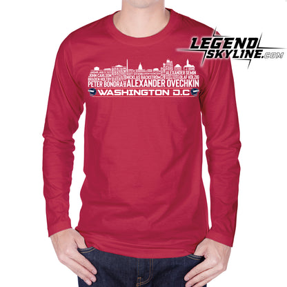 Washington D.C Hockey Team All Time Legends Washington D.C Skyline Shirt